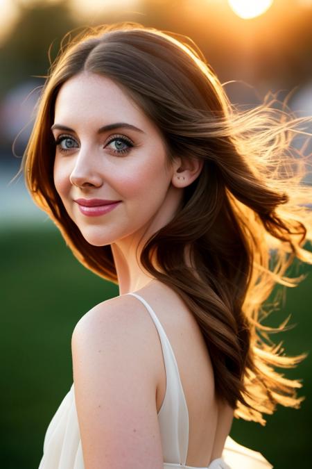 05280-3851918630-portrait photo of alisonbrie-sd-v2, masterpiece, wearing white flowing dress while walking along the shoreline, smiling, sexy se.png